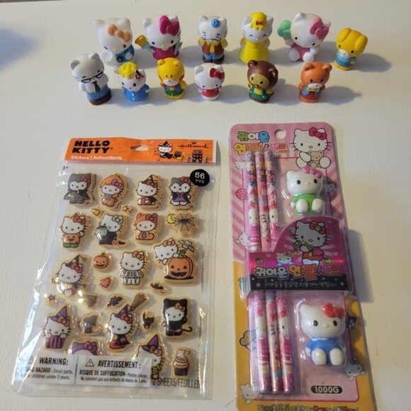 Hello Kitty Mini Figures and stickers - Picture 1 of 7